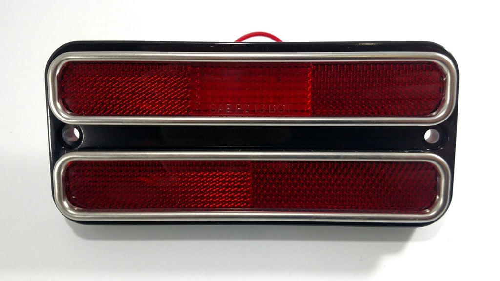 Red LED Side Marker Lights Pair for 1968-1972 Chevy Truck (1969–1971)