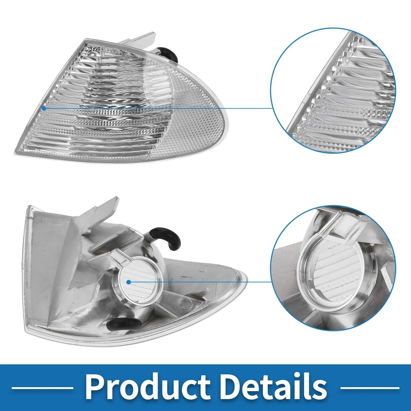 1 x Left Corner Signal Light Cover for BMW 3 Series (1999-2001)