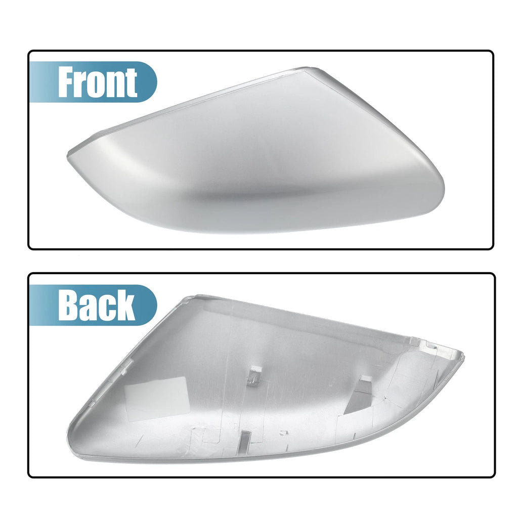 Right Side Mirror Corner Triangle Cover for Honda Civic (2016–2019) Silver Tone