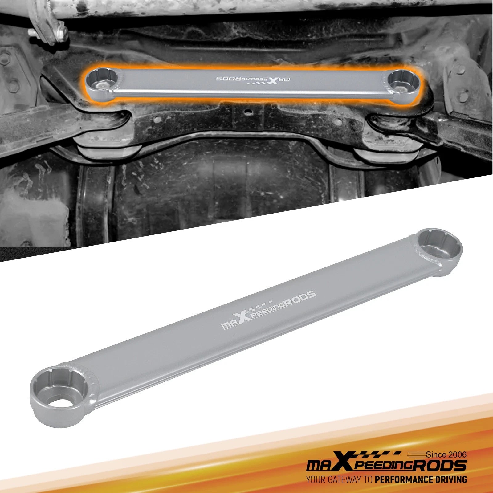 Rear Lower Strut Tie Bar Brace Rod for Honda Civic (2006–2011)