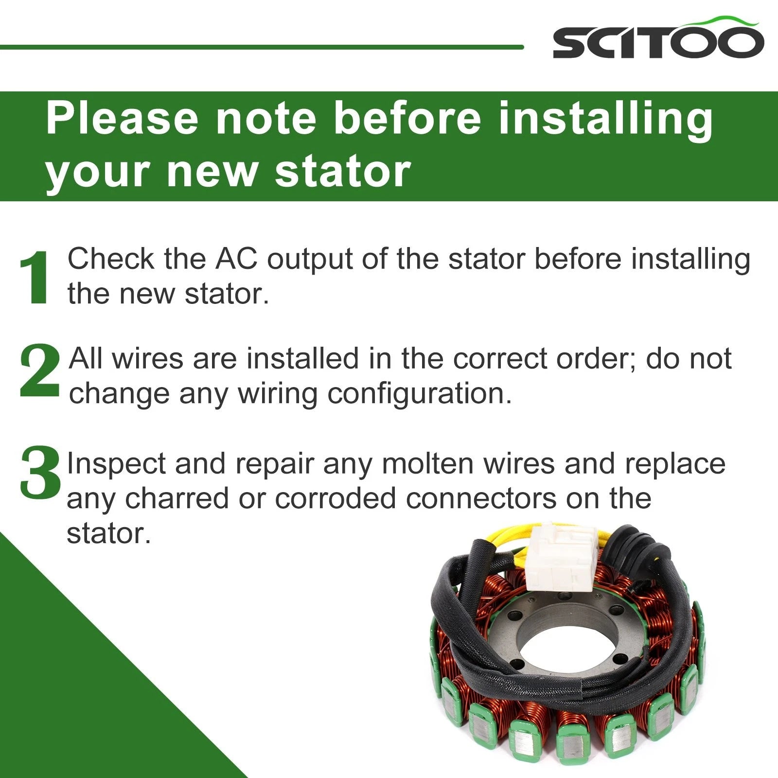 Magneto Stator for Yamaha R6 YZF-R6 (2006–2018) 2C0-81410-00-00