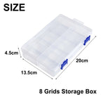 Screw Holder Case Organizer for Automotive Tools (8 Adjustable Grids)