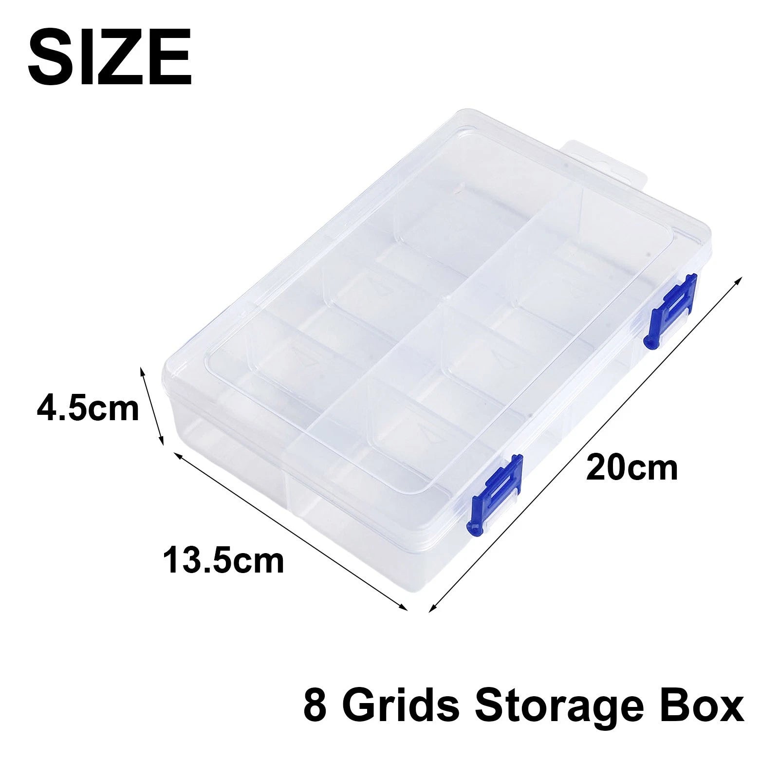 Screw Holder Case Organizer for Automotive Tools (8 Adjustable Grids)