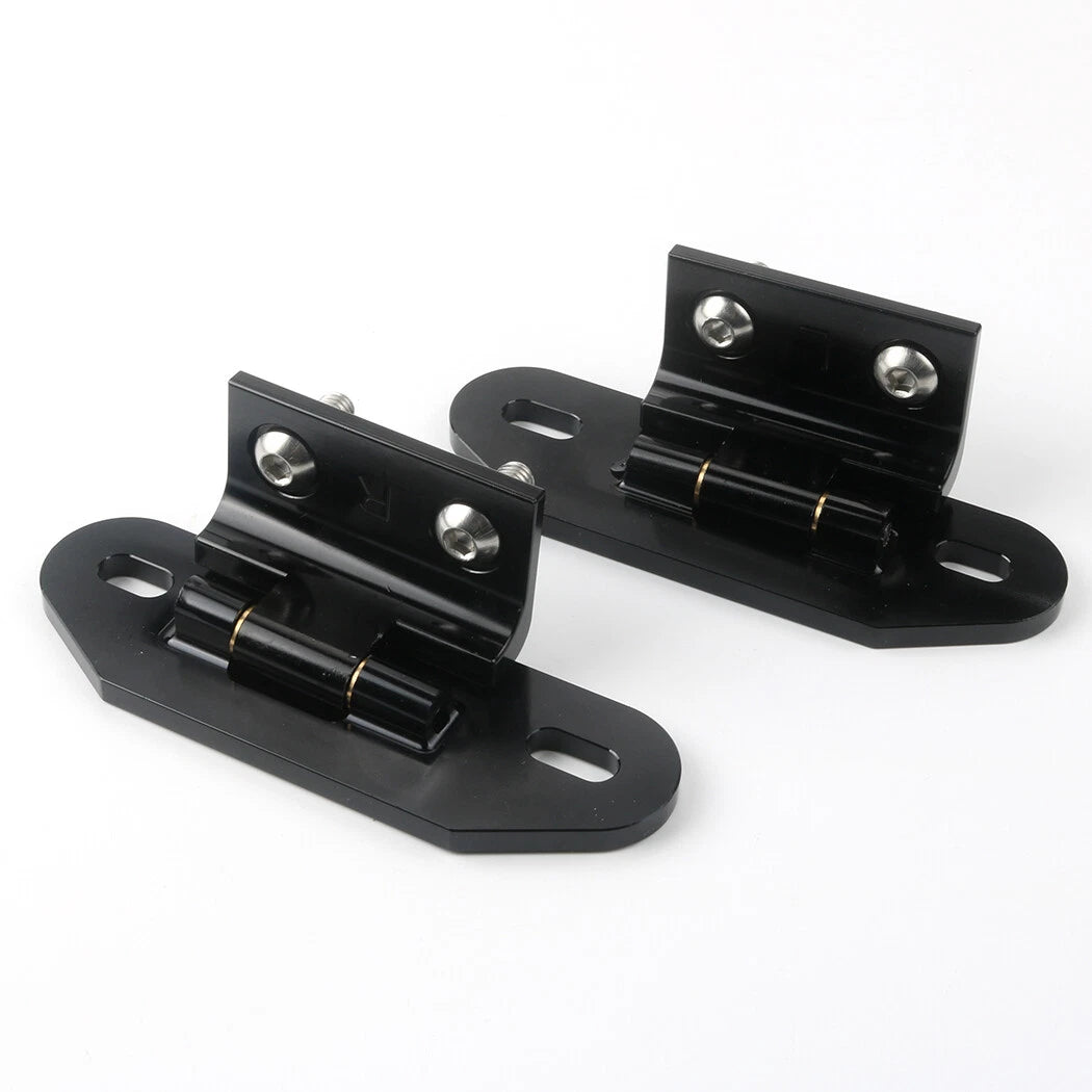 Billet Aluminum Rear Hatch Hinges Black Pair for Camaro/Firebird (1982–1992)