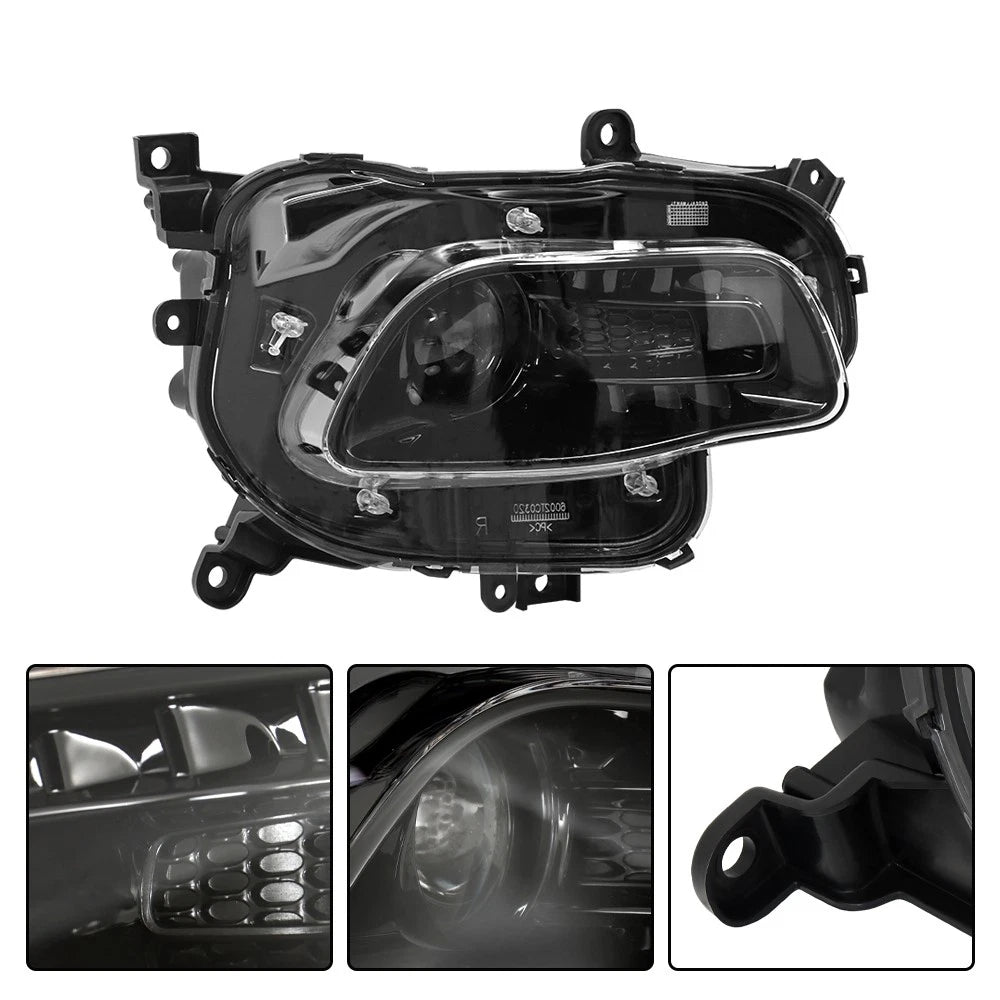 Projector Black Headlight for Jeep Cherokee (2014–2018) HID/Xenon Clear