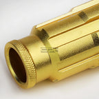 20 PCS Open End M12x1.25 50mm Tall Gold Aluminum Lug Nuts + Adapter