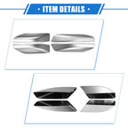 Set of 4 Roof Rack Side Rails End Covers for Toyota 4Runner (2003–2009) Silver Tone