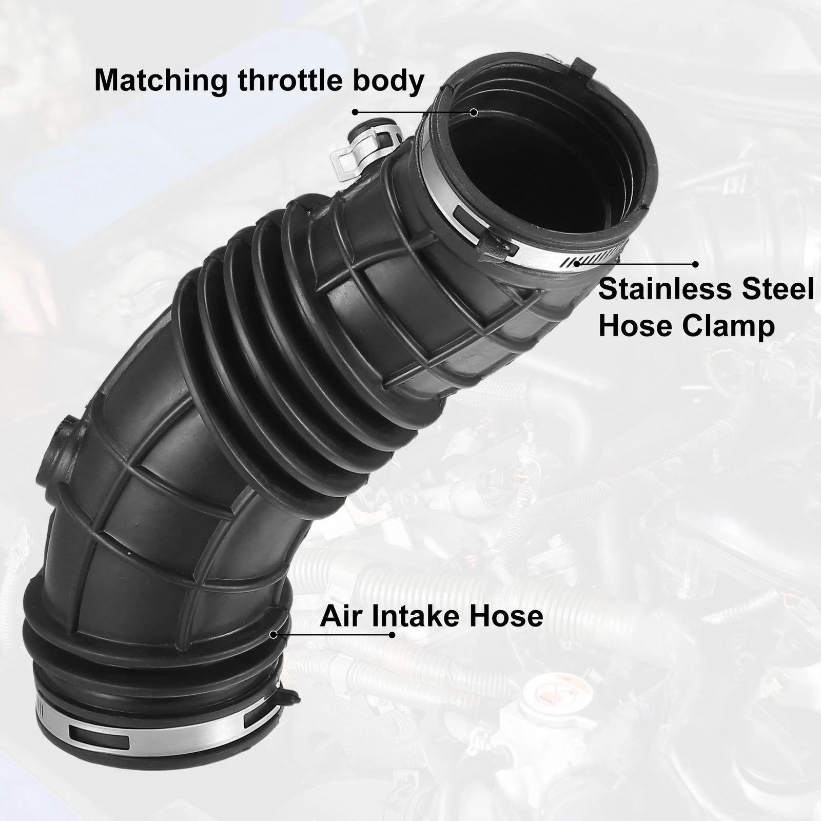 Air Cleaner Intake Hose Tube with Clamps for Honda Crosstour (2008–2012) 17228R42A