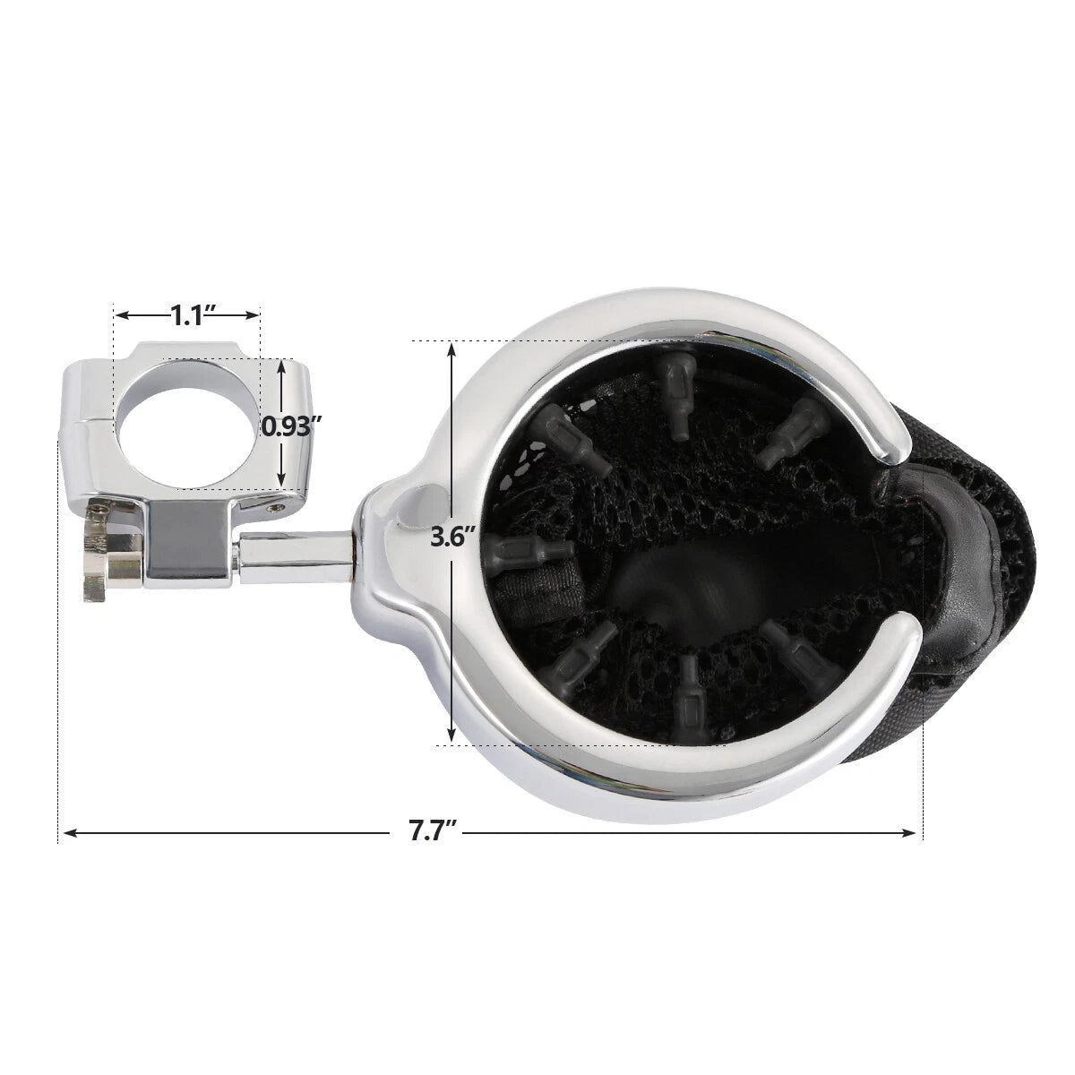 1" Handlebar Cup Holder for Harley Dyna FXD (Universal Fit)