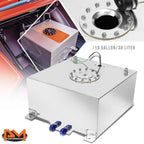 10 Gallon Aluminum Chrome Fuel Cell for Universal Applications (Polish Cap)
