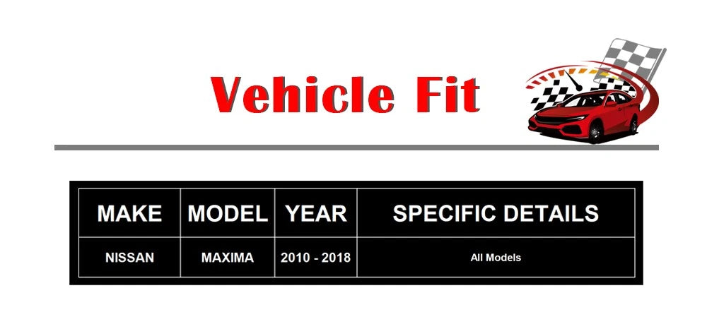 Drilled Rotors + Brake Pads for Nissan Maxima (2009-2014, 2016-2018)