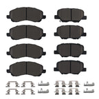 Set of 4 Ceramic Brake Pads for Mitsubishi Outlander Sport (2013–2024)