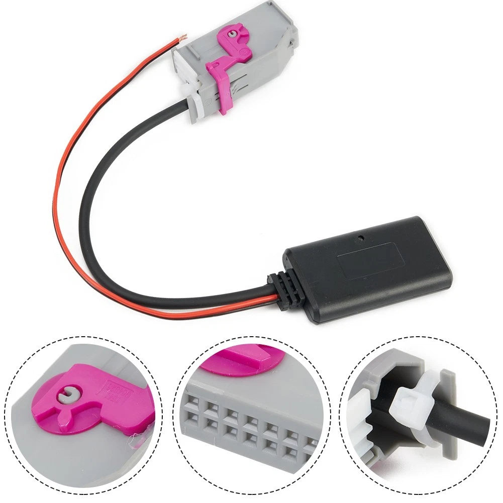 1pc 32Pin Aux Cable Adapter for Audi A3/A4/A6/A8/TT/R8 (2000–2012)