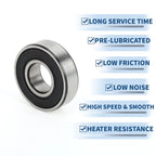 Deep Groove Ball Bearing 12x28x8mm for Scooter Skateboard (6001VV)