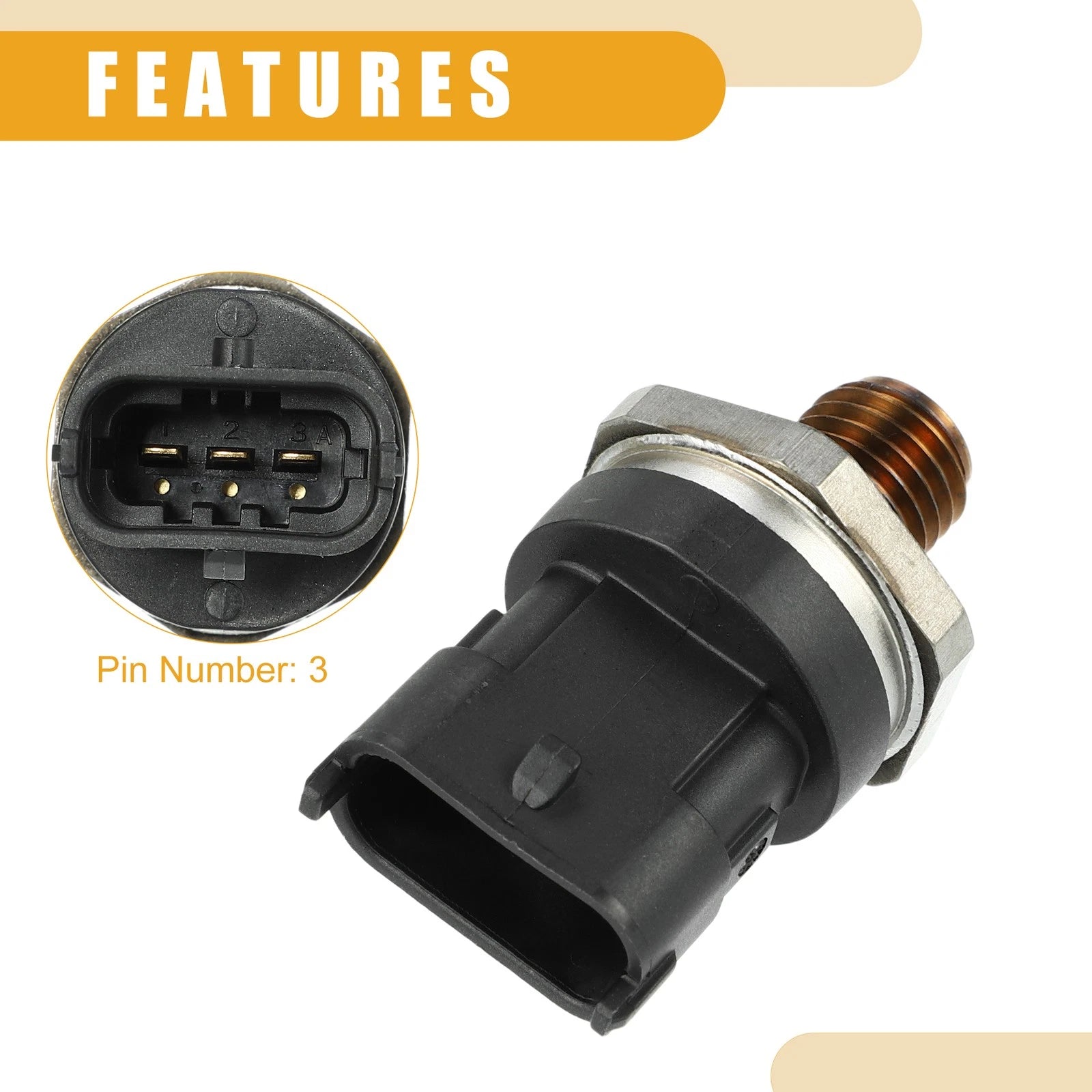 Fuel Rail Pressure Sensor No. 5301141 for Ford F-250 F-350 Super Duty (2017–2019)