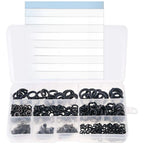 760pcs Black Coated Carbon Steel Spring Washers for Fastener Security
