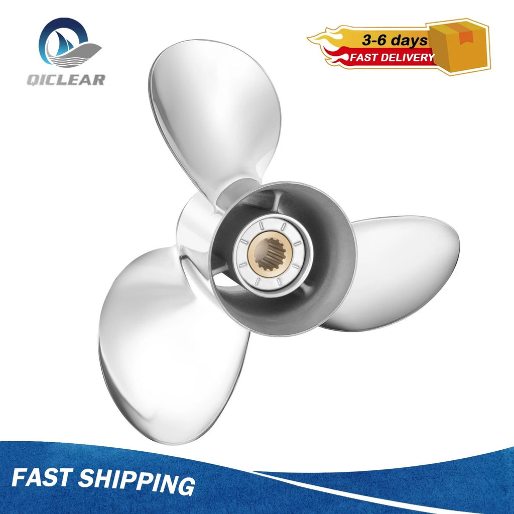 Stainless Steel Propeller 13 1/4x17 for Honda 60-130HP (15 Spline, RH)