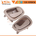 Set of 2 Tan Beige Inner Door Handles for Toyota Corolla (1998–2002)