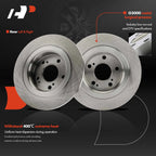 Rear Disc Brake Rotors & Ceramic Pads for Honda Civic (2017–2020)