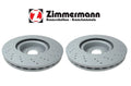 Set of 2 Front Brake Discs for Mercedes W216 W221 W230 (Zimmermann 221421161207)