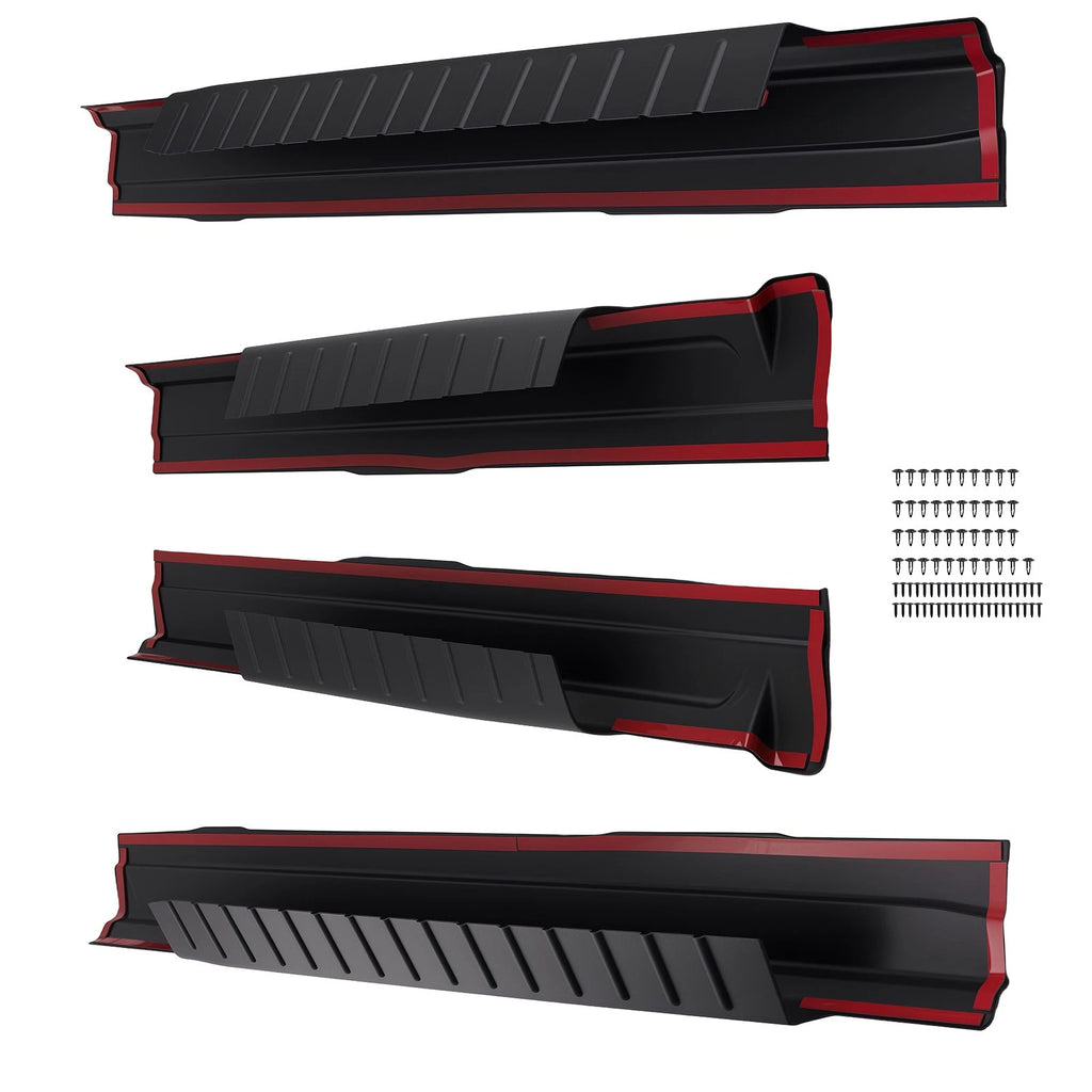 Set of 4 Rocker Panels for Ford F150 (2009–2014) Crew Cab Pickup