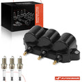 Set of 4 Ignition Coils & Spark Plugs for Chevrolet Spark 