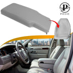 Console Lid Cover for Lincoln Town Car (2003–2011) Gray PVC Leather