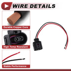 DRL Daytime Running Light Socket Wiring for Volkswagen Passat (2006–2010) No.6R0953123A