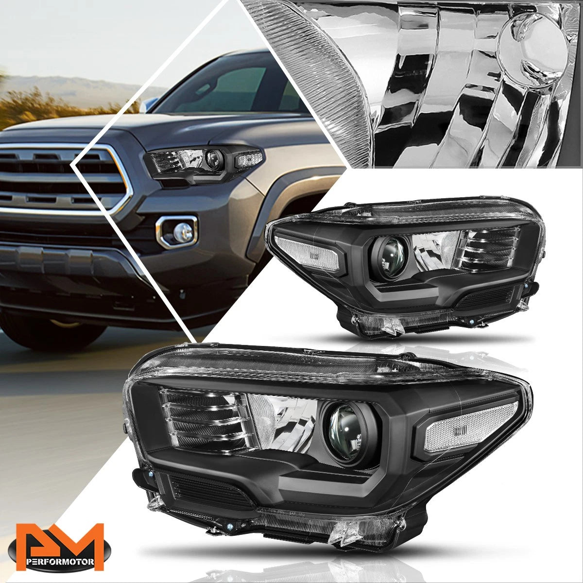 3D LED C-Bar Tail Lights for Chevy Silverado (2003–2007) Smoked