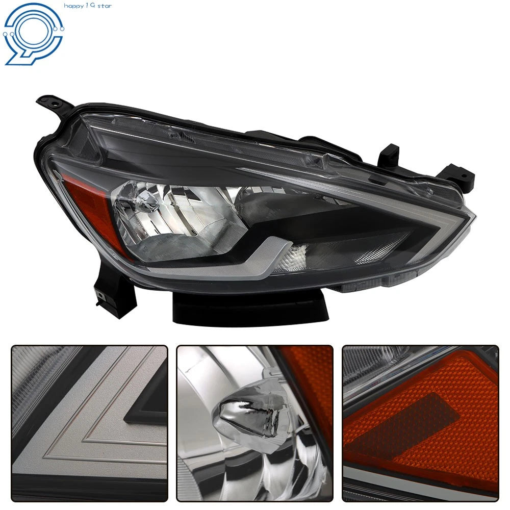 Halogen Headlight for Nissan Sentra (2016–2018) Clear Passenger Side