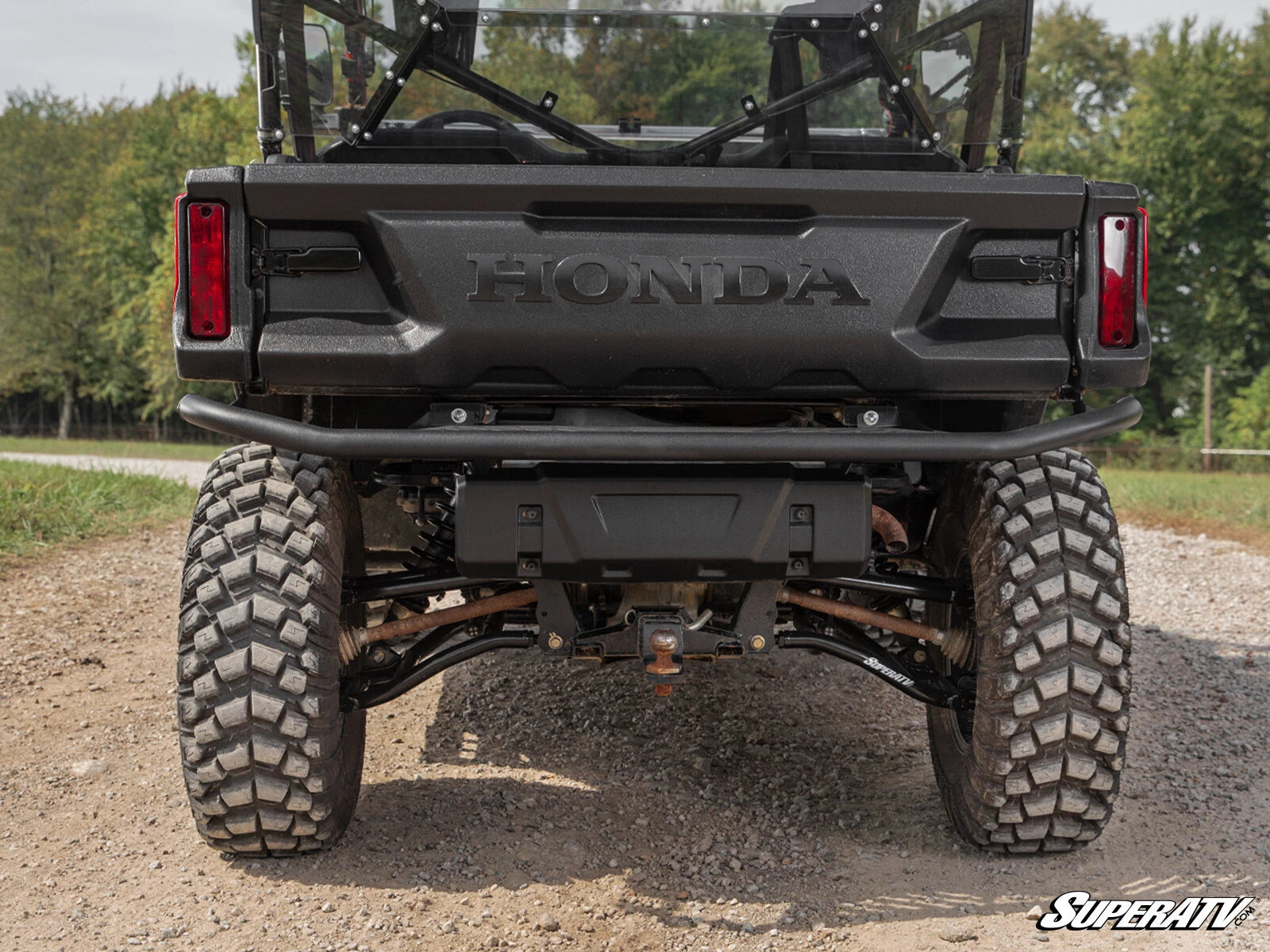 SuperATV Heavy Duty Rear Bumper for Honda Pioneer 1000 (2016–2023)