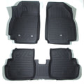 Set of 3 TPE Rubber All Weather Floor Mats for Chevy Spark (2016–2022)