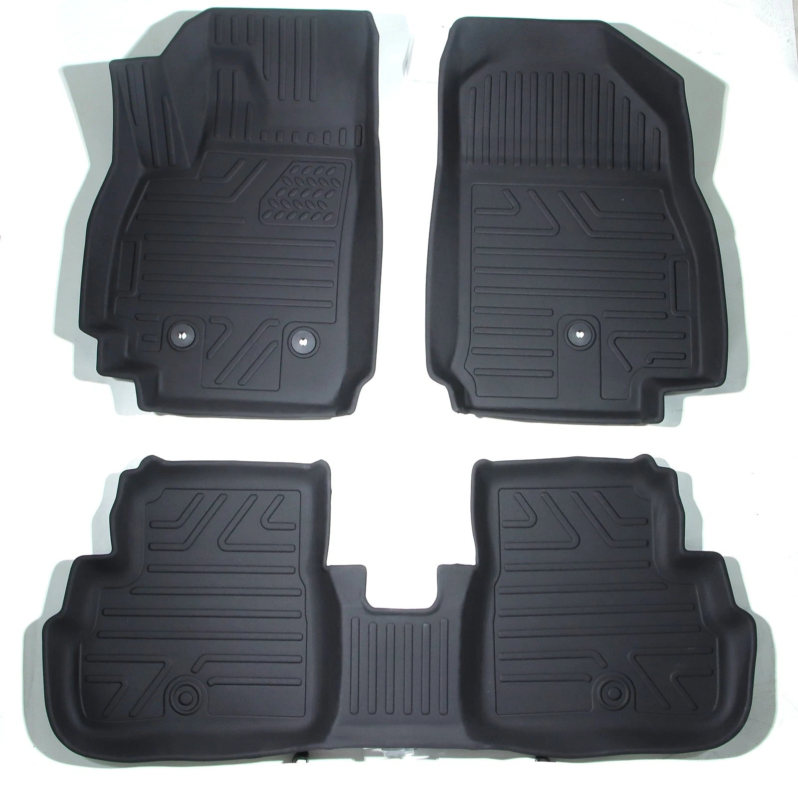Set of 3 TPE Rubber All Weather Floor Mats for Chevy Spark (2016–2022)