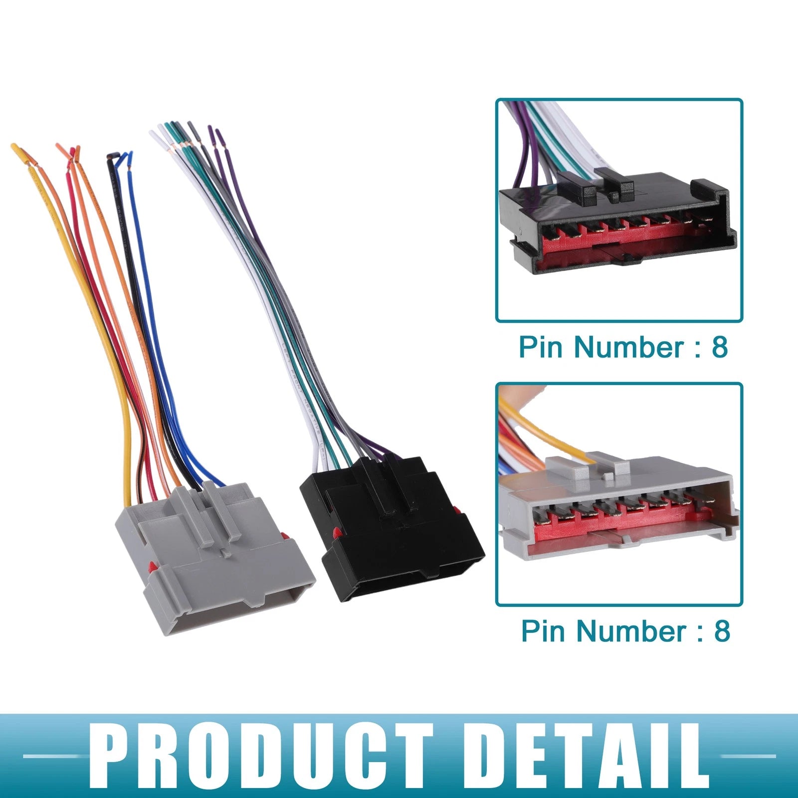 Set of 1 Car Stereo CD Player Receiver Wiring Harness for Ford Crown (1986–2004) 724117875961