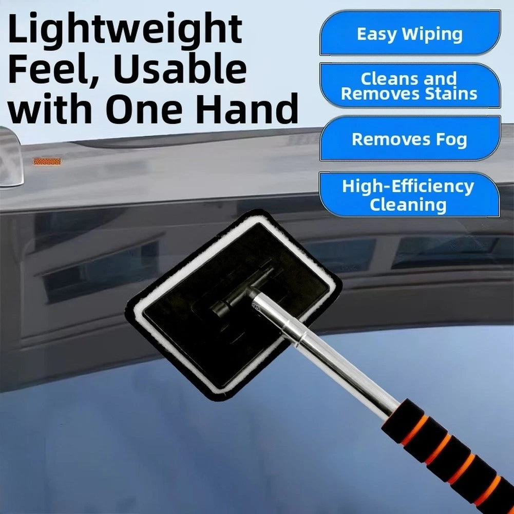 Stainless Steel Wiper for Car with Telescopic Handle & 180° Rotatable Head