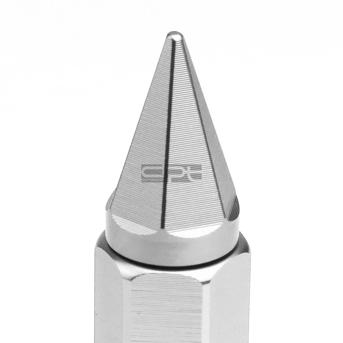 20x M12x1.5 90mm Tall Silver Aluminum Spike Cap Lug Nuts + Adapter