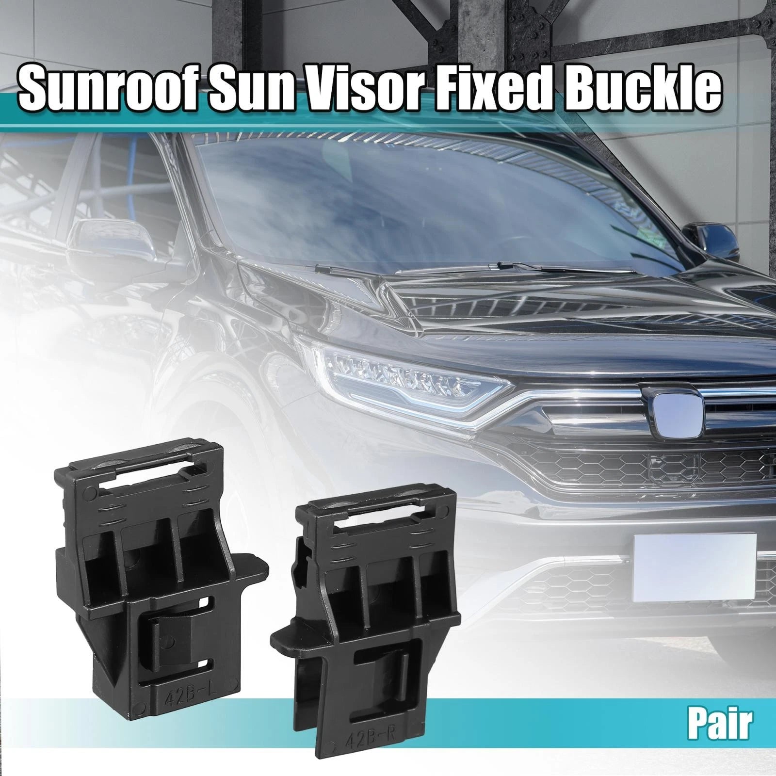 1 Pair Sunroof Sun Visor Clips for Honda CR-V (2017–2021) 743151938920