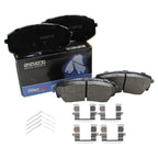 Set of 4 Akebono ProACT Front Ceramic Slotted Brake Pads for Hyundai Sonata, Kia Optima