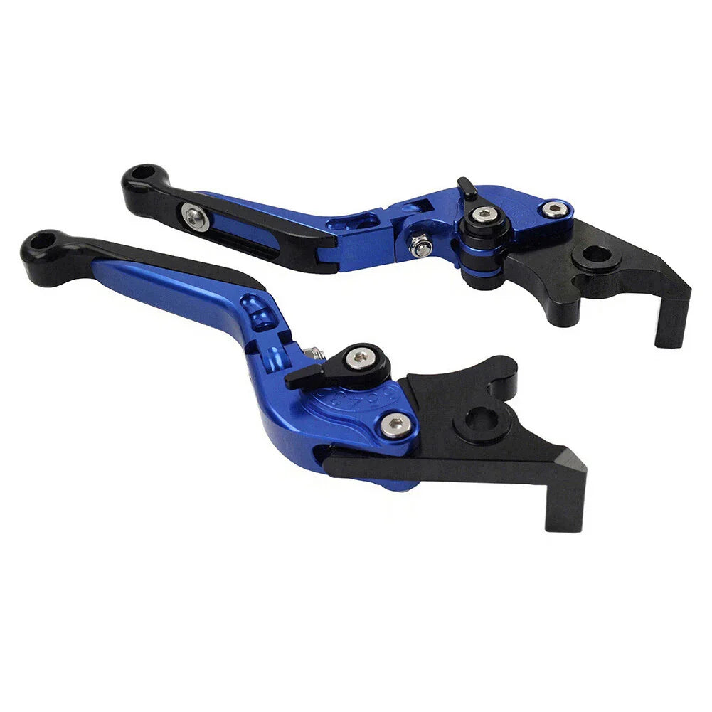 CNC Blue Extendable Brake Clutch Levers for Yamaha XMAX 125 250 300 400 (15-22)