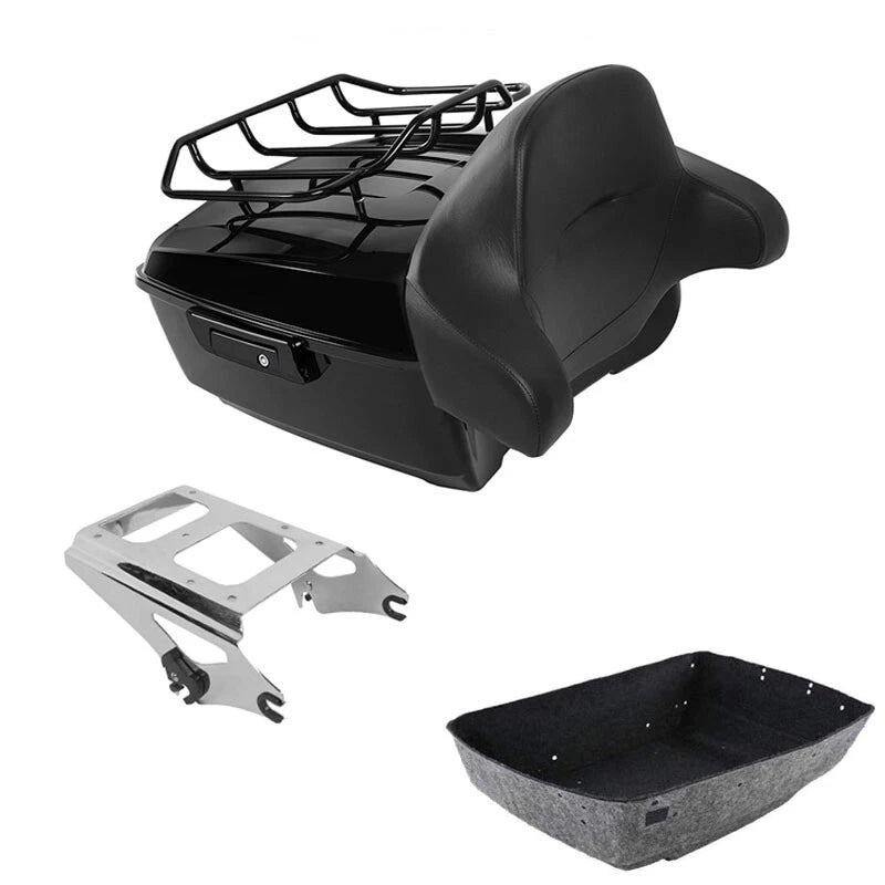 Trunk Pad Top Rail Mount Rack for Harley Road King (2009–2013)