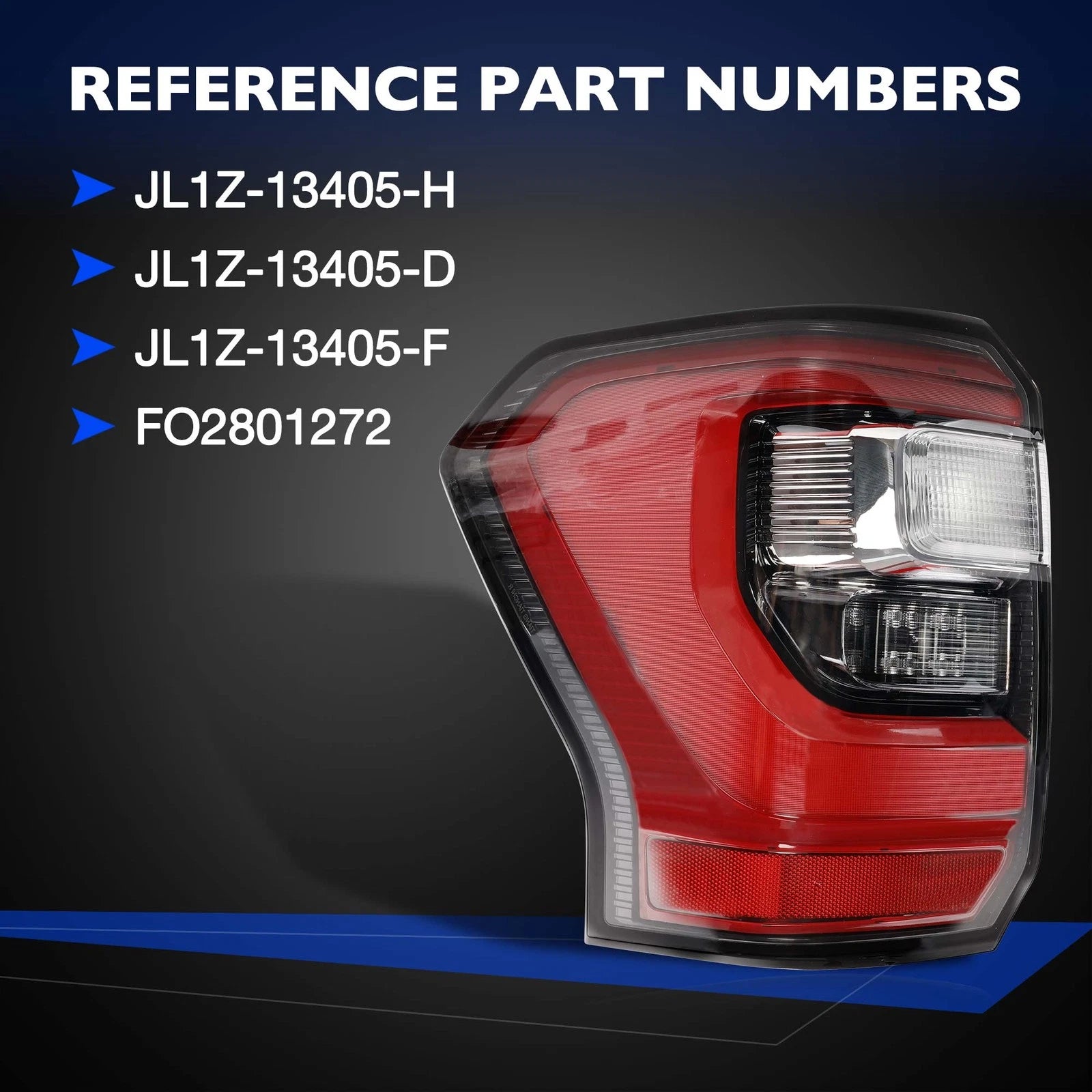 Left Driver LED Tail Light for Ford Expedition (2018-2021)