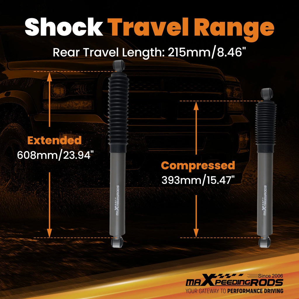 Lift Shock Absorber for Chevy Tahoe GMC Yukon (2007–2020) Rear 0-2.5" Lift