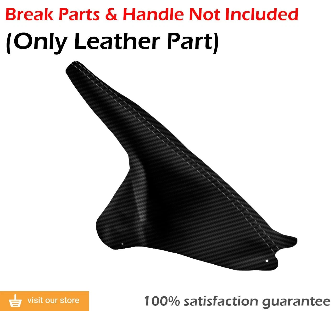 Manual & E Brake Boot Set for Ford Mustang (1994–2004) Carbon Fiber Black