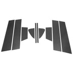 10X Door Pillar Window Trim for Mazda 6 (2014–2020) Carbon Fiber Black