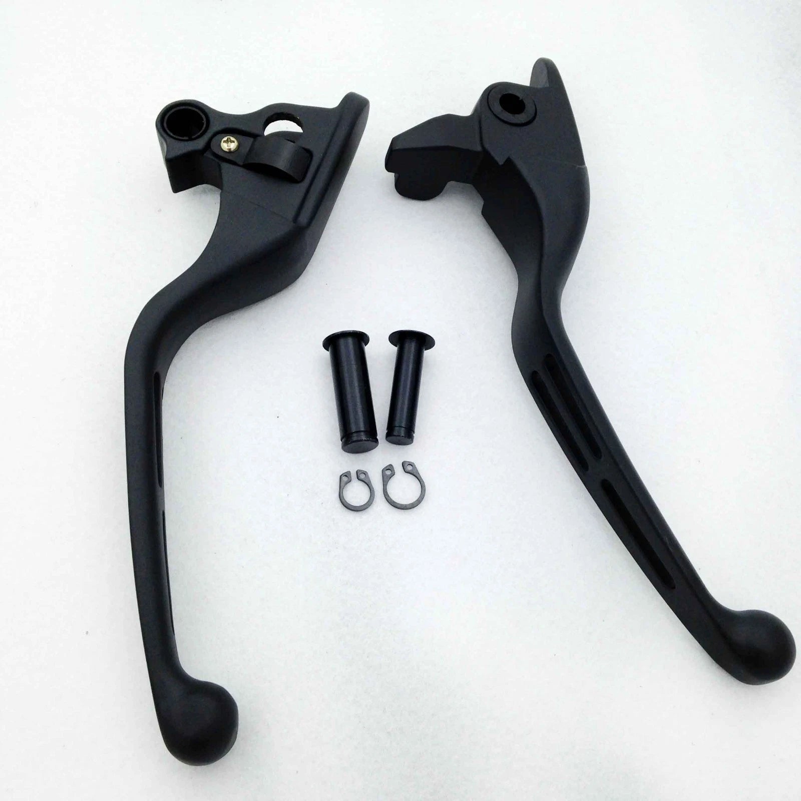 Black Brake Clutch Hand Levers for Harley Touring Trike FLHR FLHRC (2014–2023)