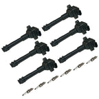 6X Ignition Coil & NGK Platinum Spark Plug for Porsche 911 Boxster (2005–2012)