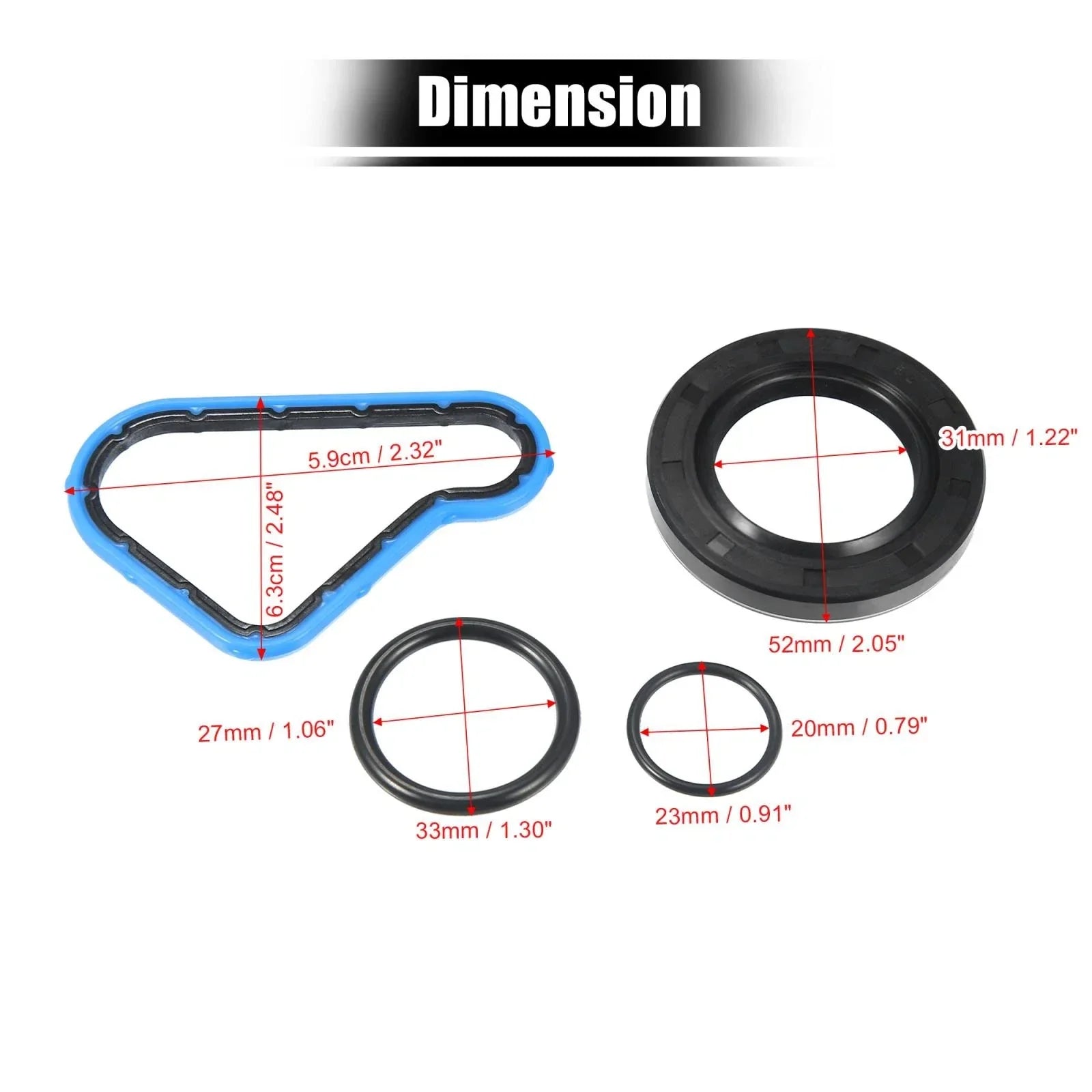 Engine Timing Cover Gasket for Chrysler Dodge Ram 3.7L 4.7L (2002-2011)