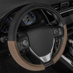Steering Wheel Cover for Caterpillar - Two Tone Ergonomic Leather