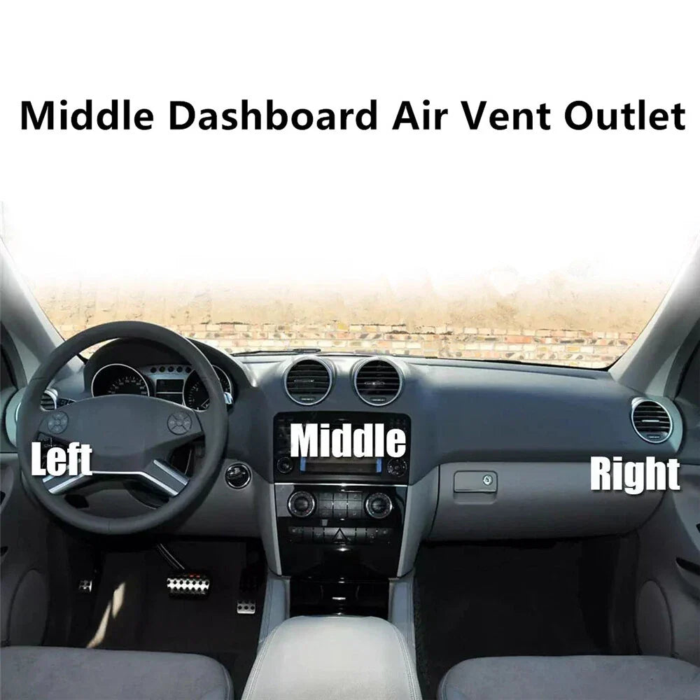 Gray Middle Dashboard Air Vent Outlet Panel for Benz W164 ML350 GL350 (2006-2011)