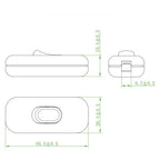 6A Inline Double Pole Rocker Switch for CE Compliant Lighting Control Systems